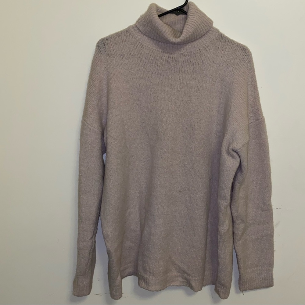 Warm Cream Turtleneck Oversized Sweater